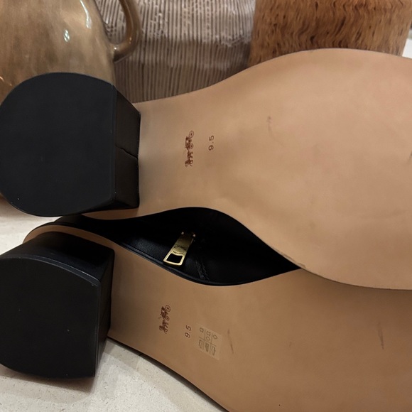 Coach Black Ankle Boots - Picture 3 of 5
